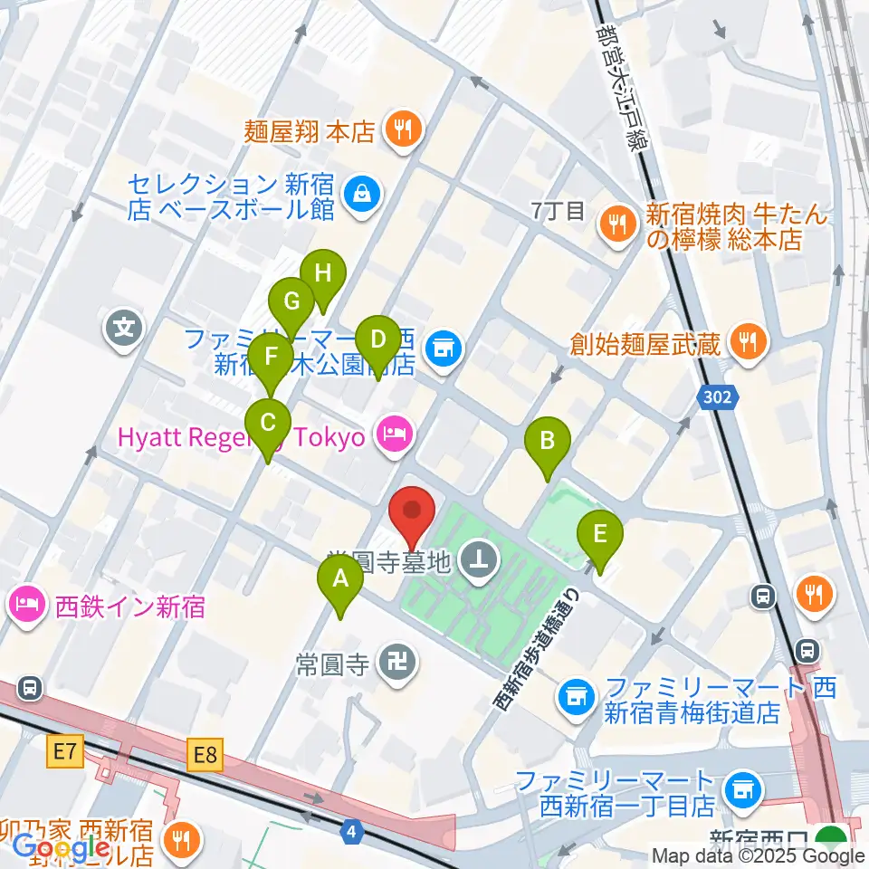 ダブストアレコードマート周辺の駐車場・コインパーキング一覧地図
