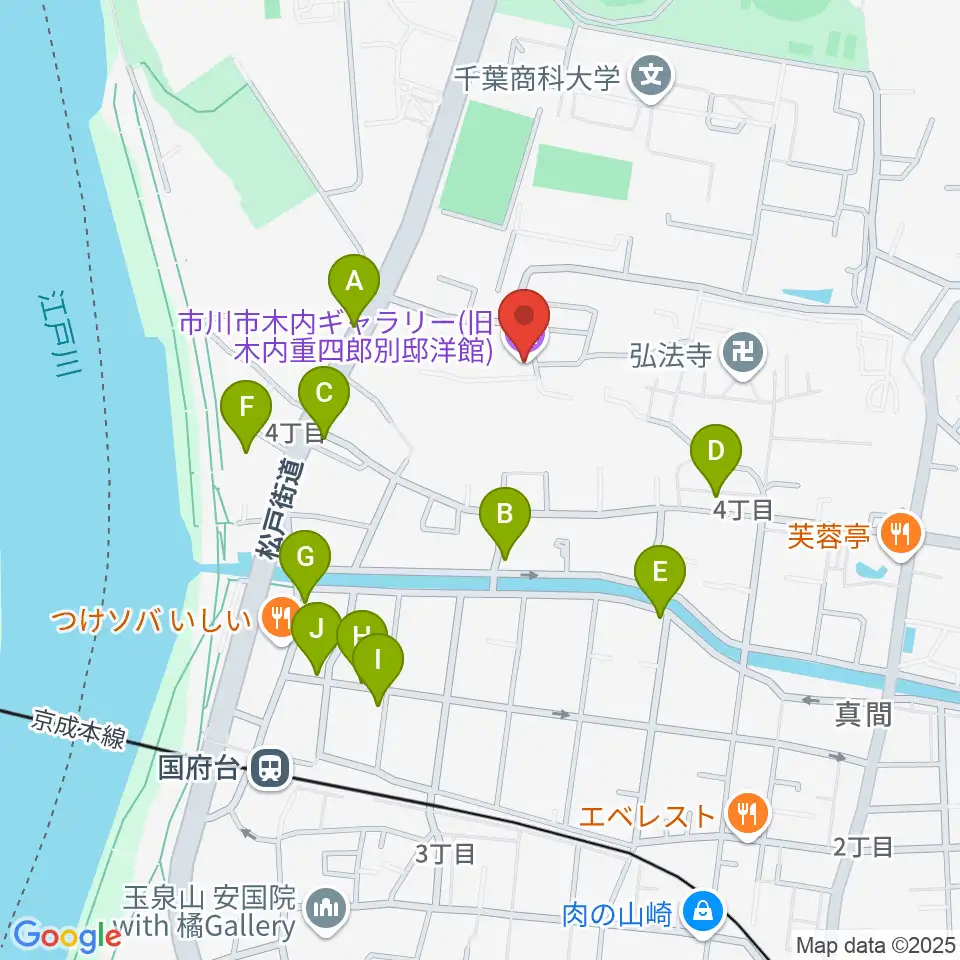木内ギャラリー周辺の駐車場・コインパーキング一覧地図