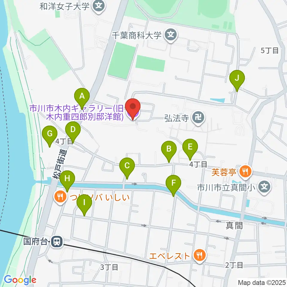 木内ギャラリー周辺の駐車場・コインパーキング一覧地図
