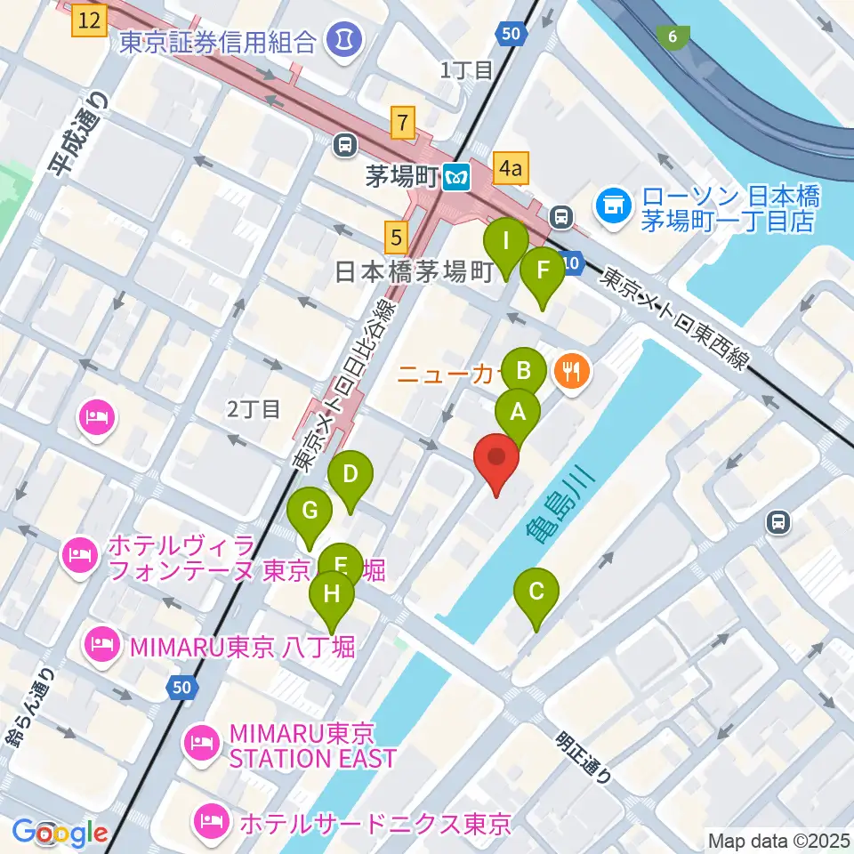 グランドギャラリー東京周辺の駐車場・コインパーキング一覧地図