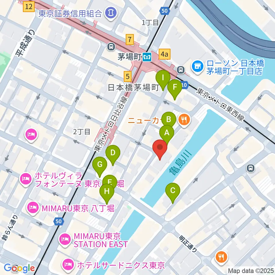 グランドギャラリー東京周辺の駐車場・コインパーキング一覧地図
