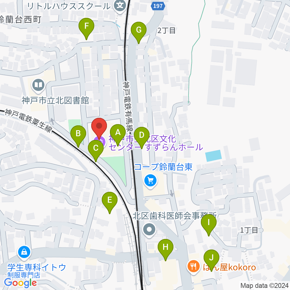 北区文化センター すずらんホール周辺の駐車場・コインパーキング一覧地図