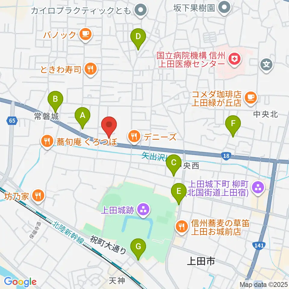 サンピアン 上田店周辺の駐車場・コインパーキング一覧地図