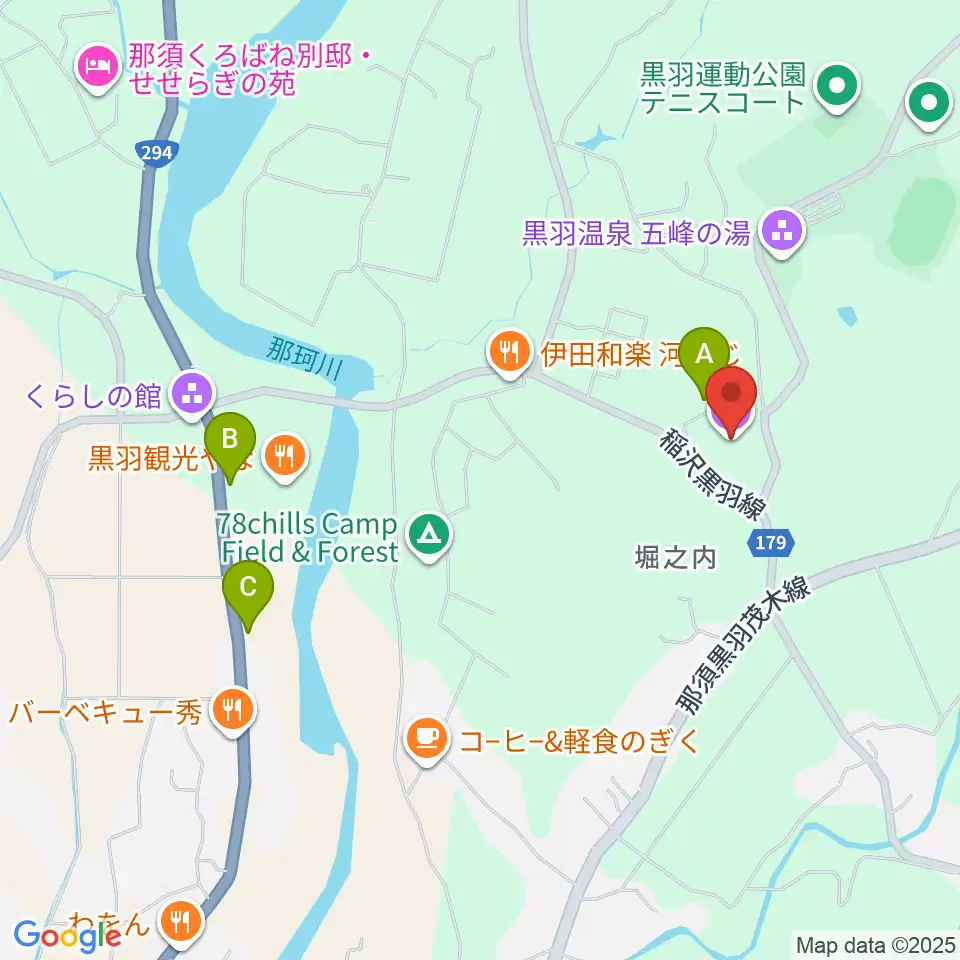 大田原市ピアートホール周辺の駐車場・コインパーキング一覧地図