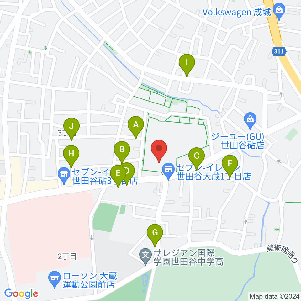 NHK技研講堂周辺の駐車場・コインパーキング一覧地図