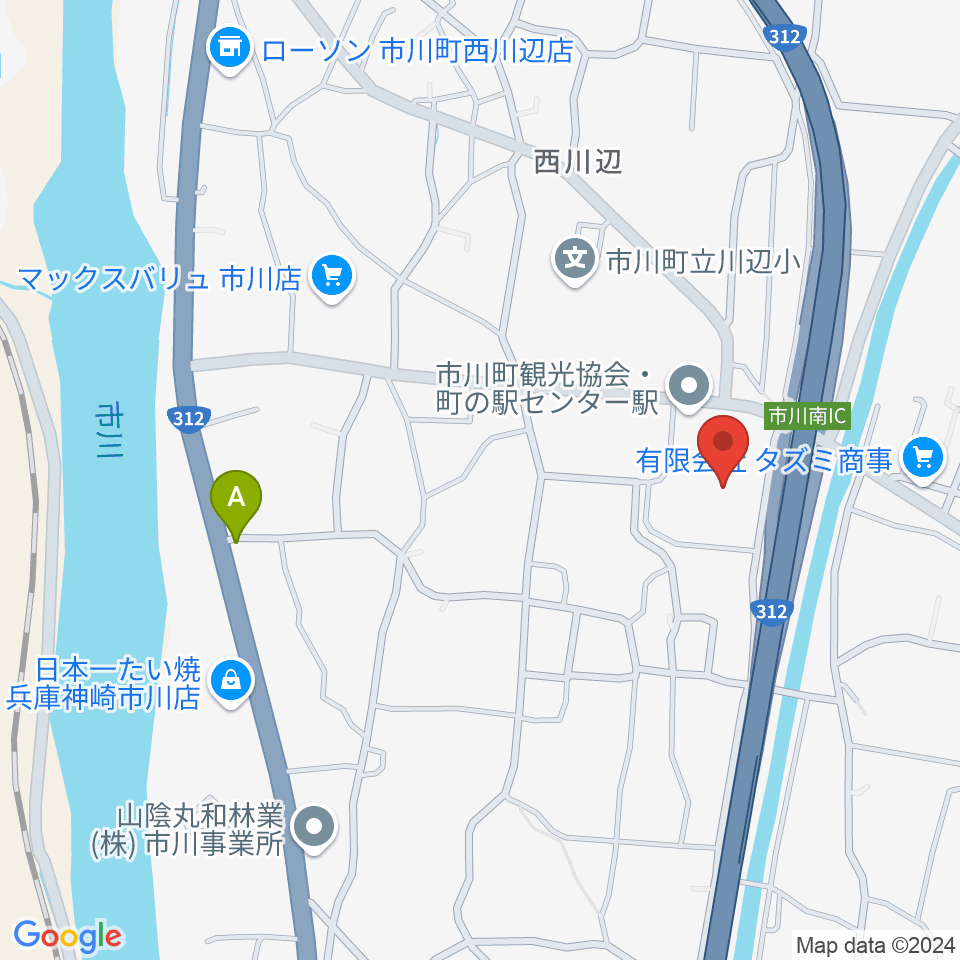 市川町文化センターひまわりホール周辺の駐車場・コインパーキング一覧地図