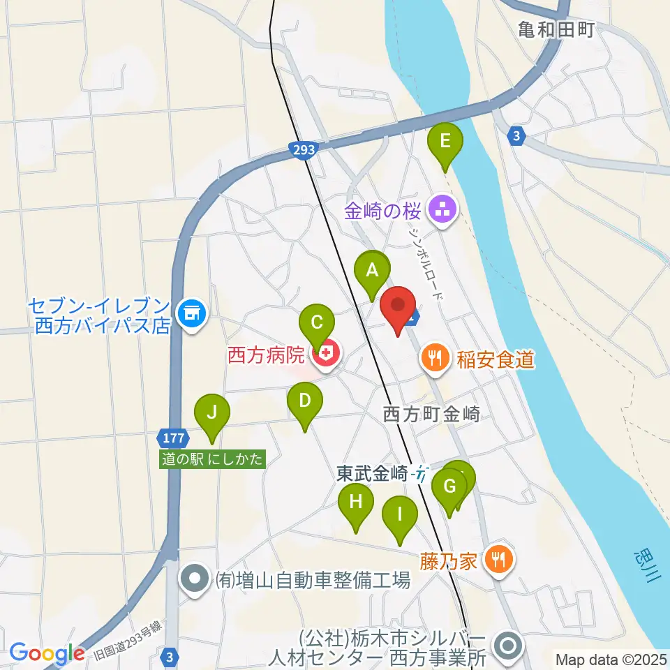 西方音楽館周辺の駐車場・コインパーキング一覧地図