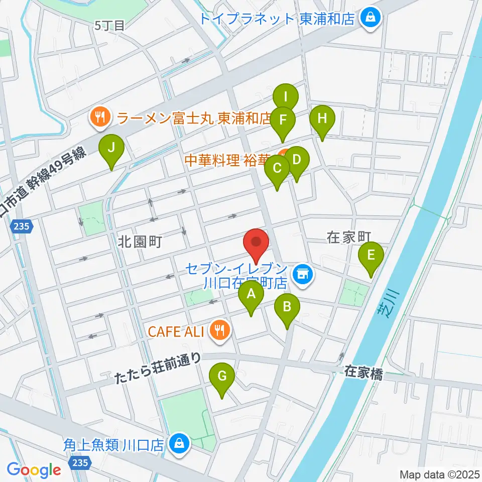 マスカット音楽教室周辺の駐車場・コインパーキング一覧地図