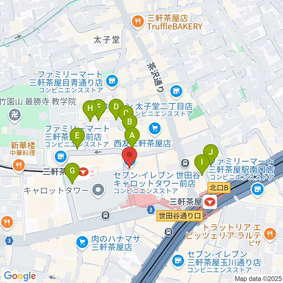 サロン・テッセラ周辺の駐車場・コインパーキング一覧地図