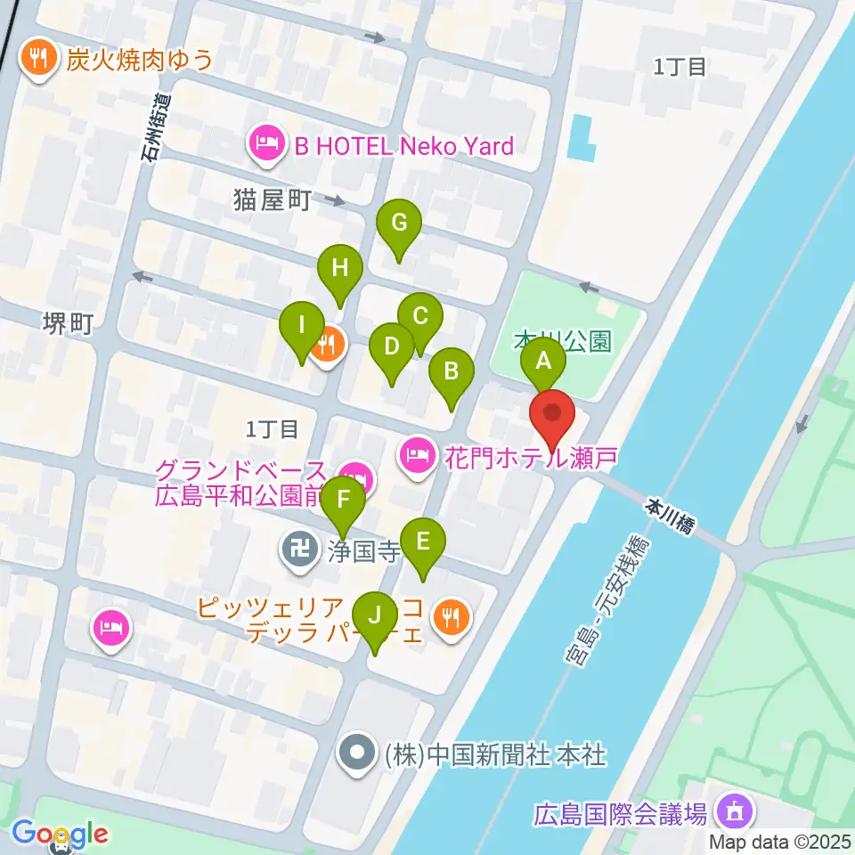 Guitar Top周辺の駐車場・コインパーキング一覧地図