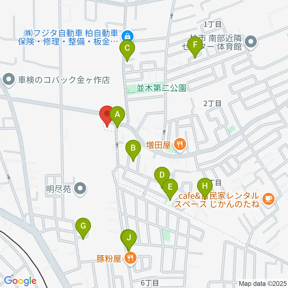 フリュ－ゲル・ザール周辺の駐車場・コインパーキング一覧地図