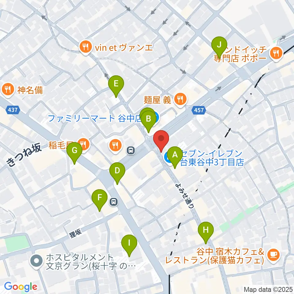 やなか音楽ホール周辺の駐車場・コインパーキング一覧地図