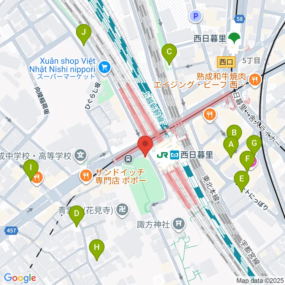 ハート音楽院ギター教室周辺の駐車場・コインパーキング一覧地図