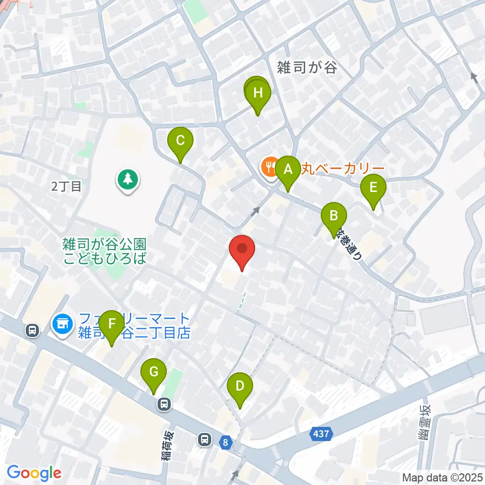 雑司が谷音楽堂周辺の駐車場・コインパーキング一覧地図