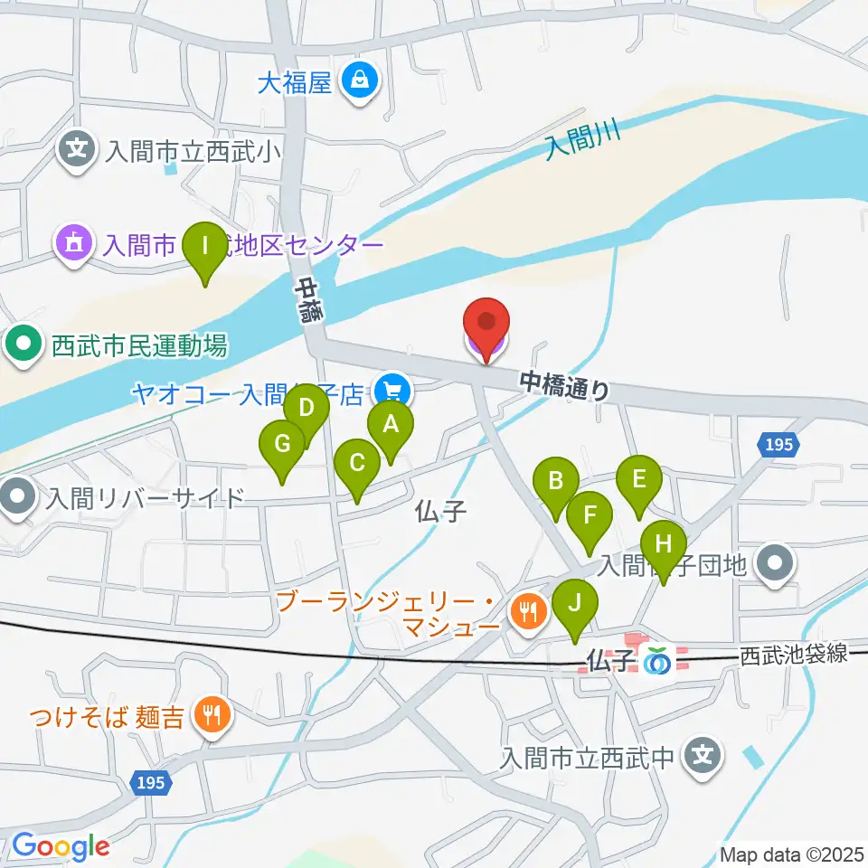 入間市文化創造アトリエ アミーゴ周辺の駐車場・コインパーキング一覧地図