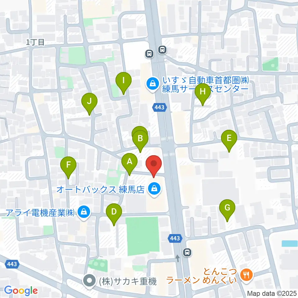 日本ピアノギャラリー ドルチェホール周辺の駐車場・コインパーキング一覧地図