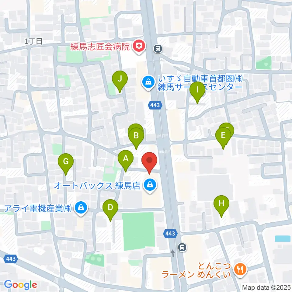 日本ピアノギャラリー ドルチェホール周辺の駐車場・コインパーキング一覧地図