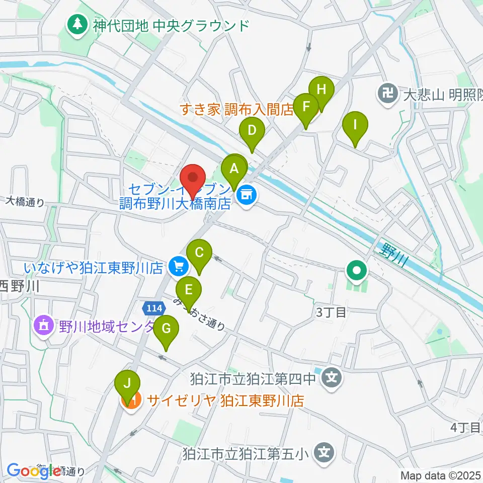山石屋洋琴工房周辺の駐車場・コインパーキング一覧地図