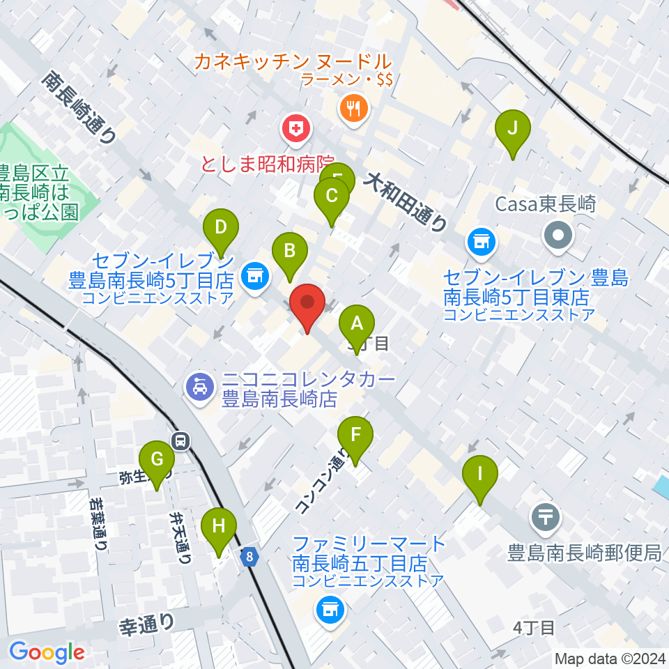 一音会 ひびきホール周辺の駐車場・コインパーキング一覧地図