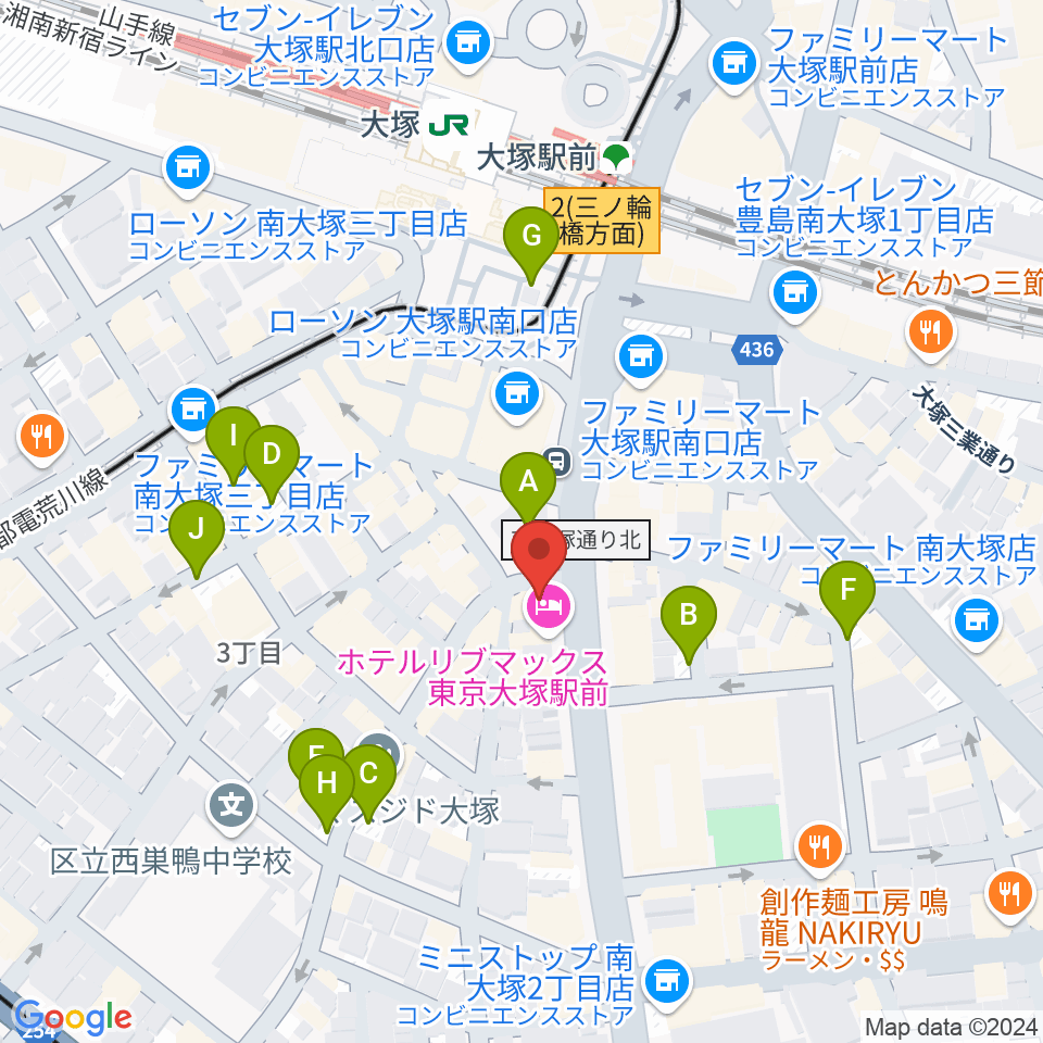 大塚Welcome back周辺の駐車場・コインパーキング一覧地図