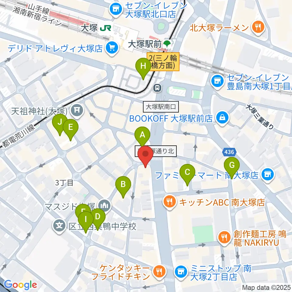 大塚Welcome back周辺の駐車場・コインパーキング一覧地図
