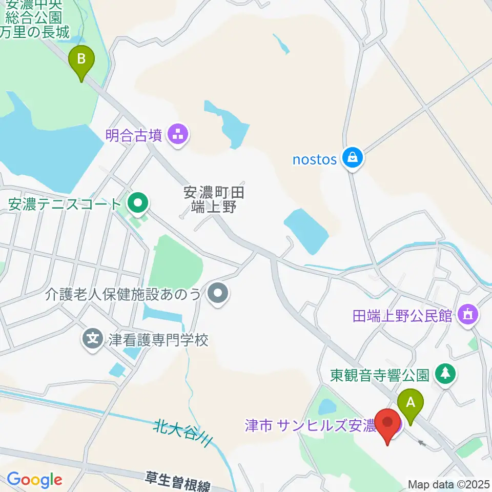 サンヒルズ安濃周辺の駐車場・コインパーキング一覧地図
