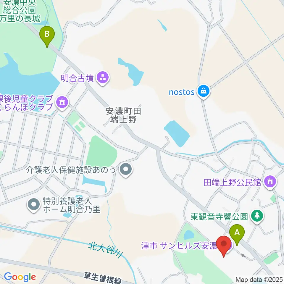 サンヒルズ安濃周辺の駐車場・コインパーキング一覧地図