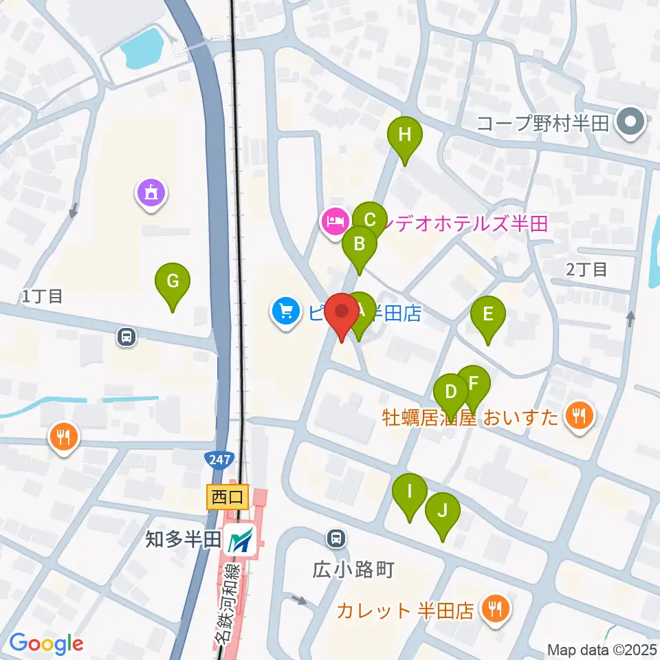 ミュージックメイトマツイシ周辺の駐車場・コインパーキング一覧地図