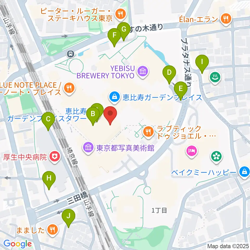 WE LOVE MUSIC Inc.周辺の駐車場・コインパーキング一覧地図