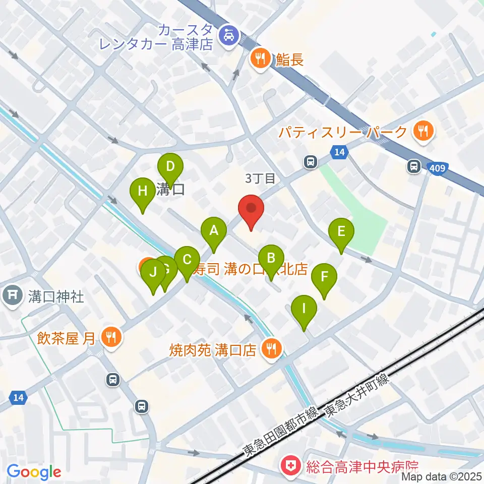 糀ホール周辺の駐車場・コインパーキング一覧地図