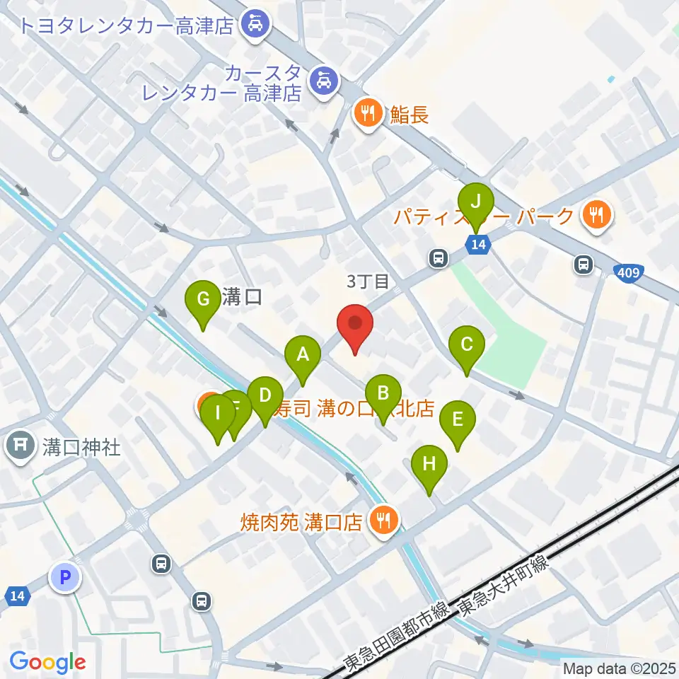 糀ホール周辺の駐車場・コインパーキング一覧地図