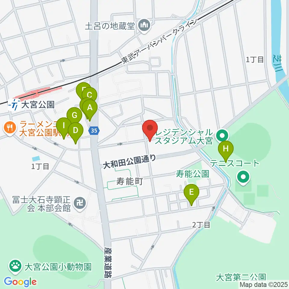 バッハアカデミー周辺の駐車場・コインパーキング一覧地図