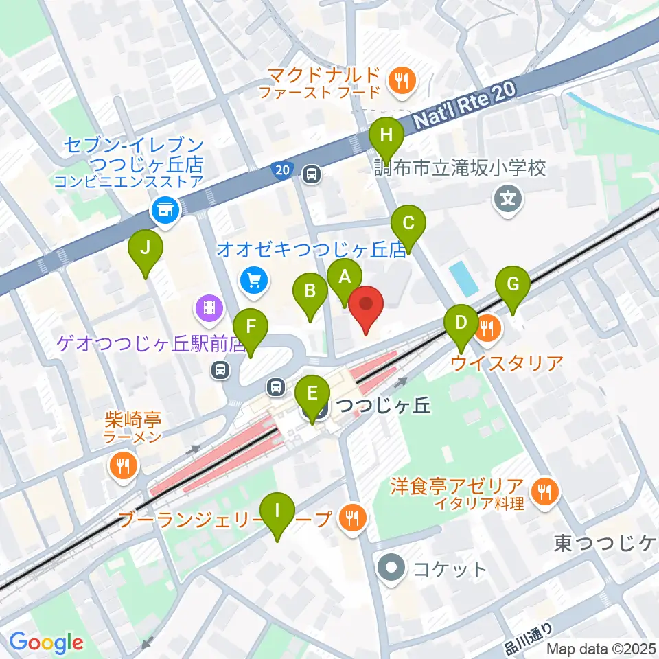 プリーマ・トーン音楽教室周辺の駐車場・コインパーキング一覧地図