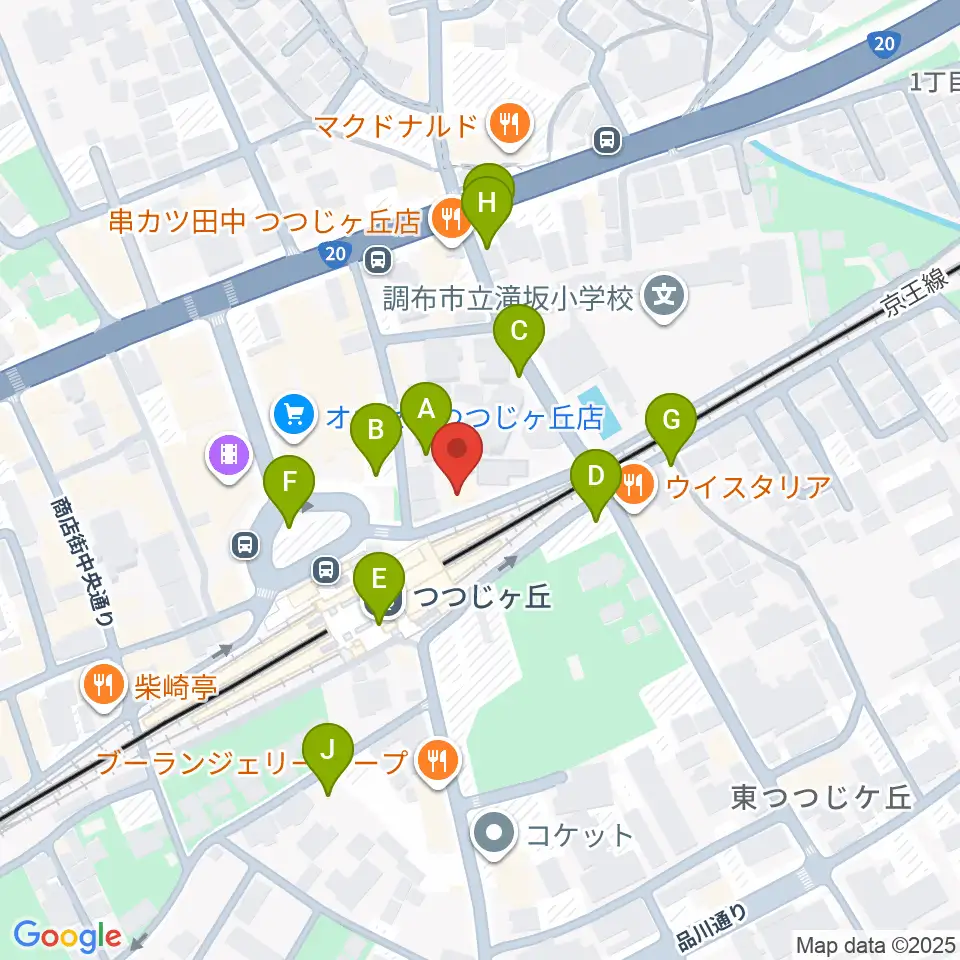 プリーマ・トーン音楽教室周辺の駐車場・コインパーキング一覧地図