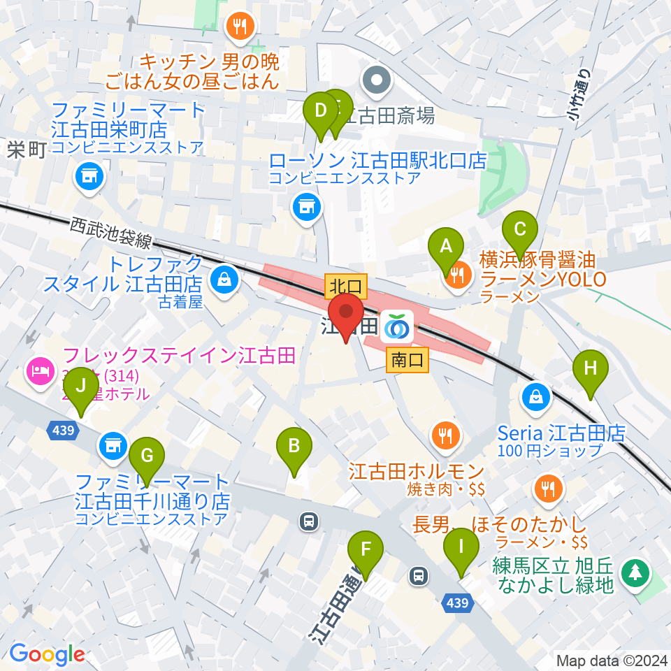 江古田BUDDY周辺の駐車場・コインパーキング一覧地図