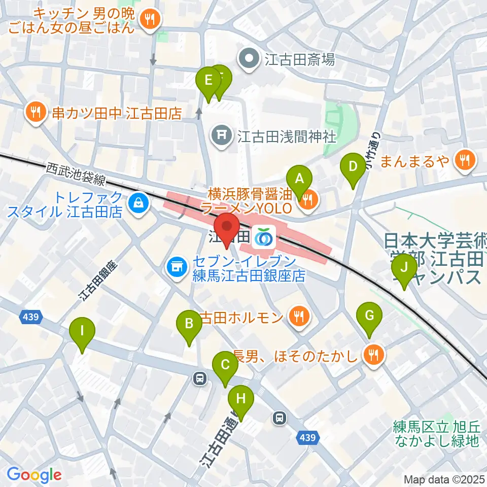 江古田BUDDY周辺の駐車場・コインパーキング一覧地図
