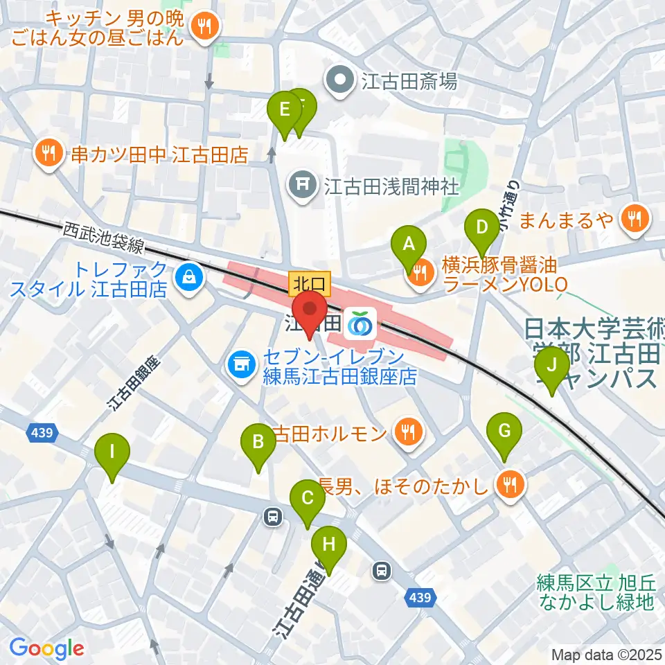 江古田BUDDY周辺の駐車場・コインパーキング一覧地図