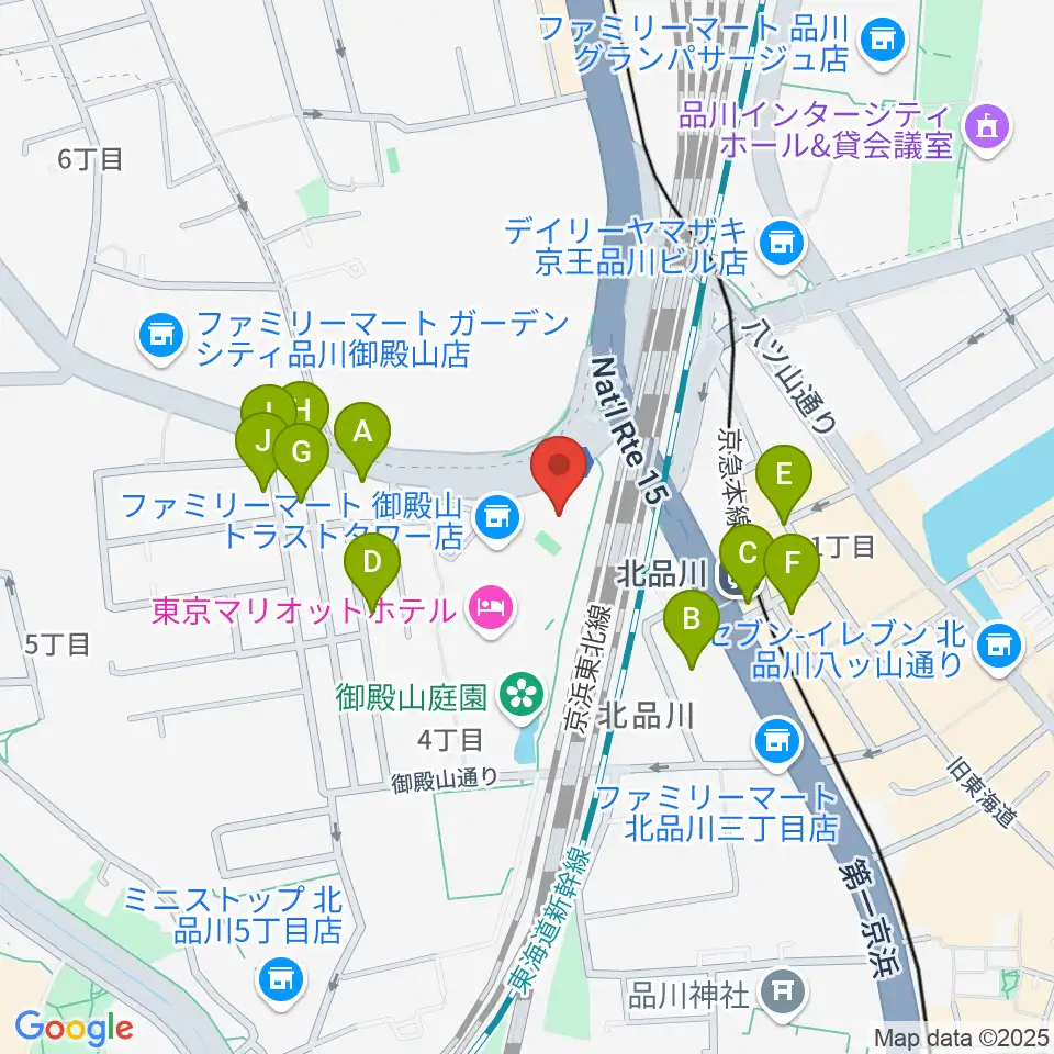 キリスト品川教会 グローリア・チャペル周辺の駐車場・コインパーキング一覧地図