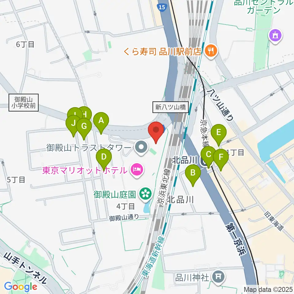 キリスト品川教会 グローリア・チャペル周辺の駐車場・コインパーキング一覧地図