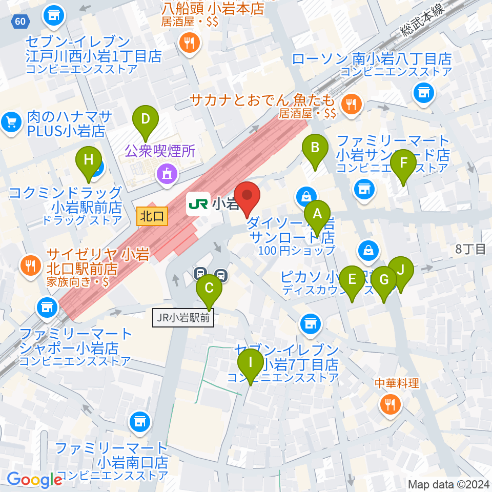 小岩ジョニーエンジェル周辺の駐車場・コインパーキング一覧地図