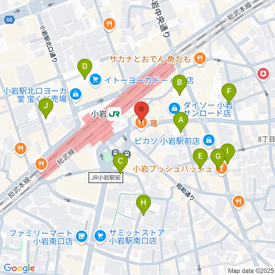 小岩ジョニーエンジェル周辺の駐車場・コインパーキング一覧地図