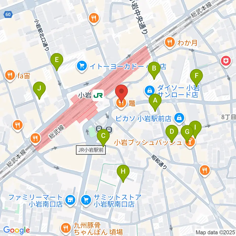 小岩ジョニーエンジェル周辺の駐車場・コインパーキング一覧地図