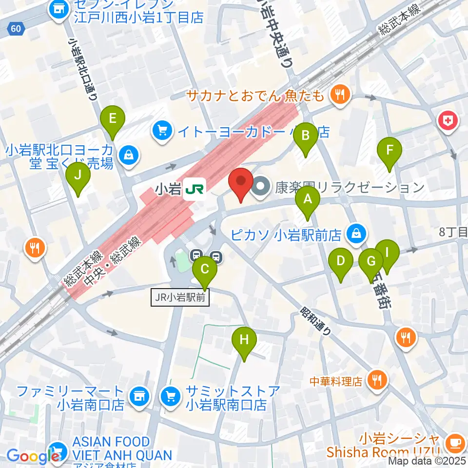 小岩ジョニーエンジェル周辺の駐車場・コインパーキング一覧地図