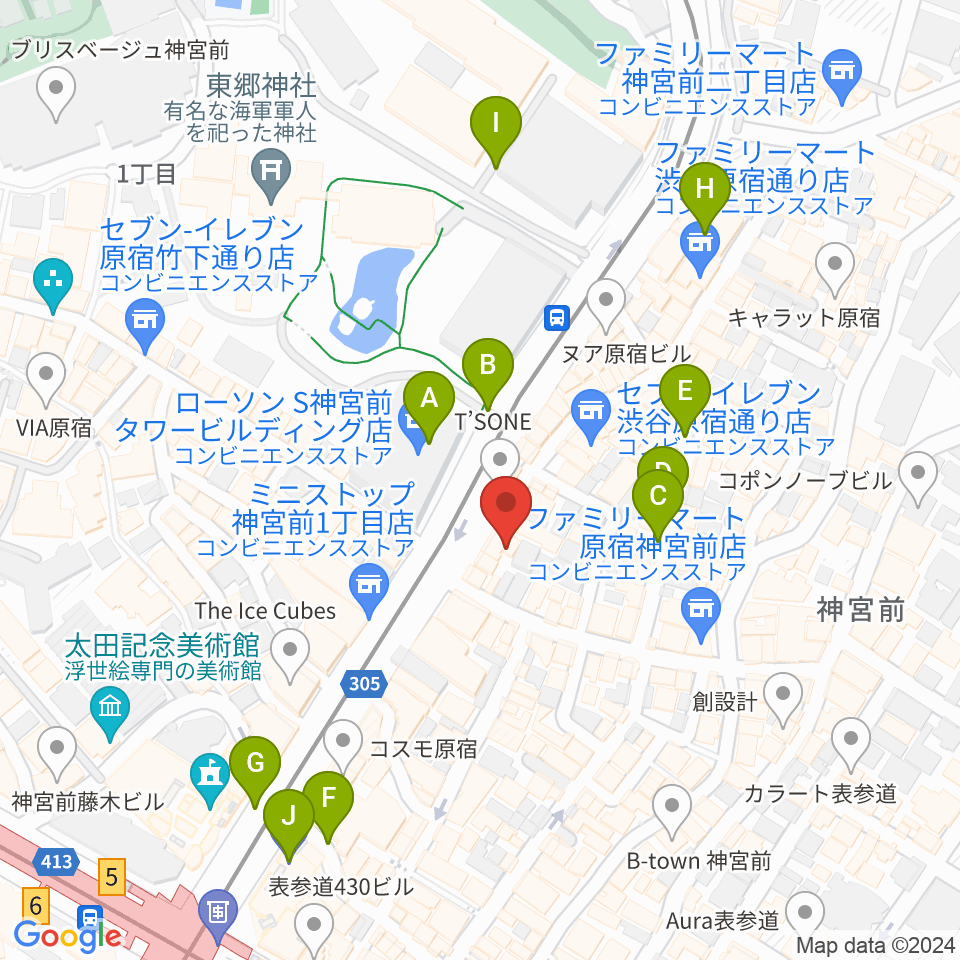 ハーモニー東京センター周辺の駐車場・コインパーキング一覧地図