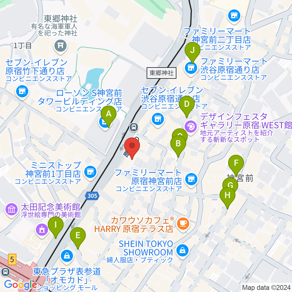 ハーモニー東京センター周辺の駐車場・コインパーキング一覧地図