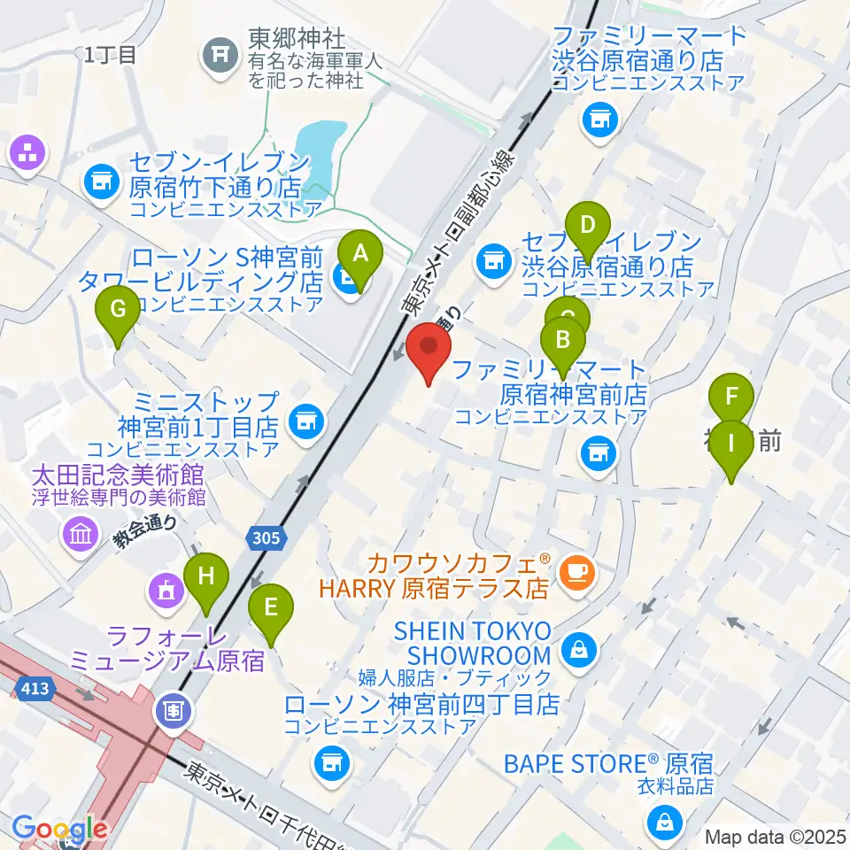 ハーモニー東京センター周辺の駐車場・コインパーキング一覧地図