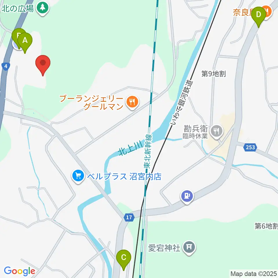 石神の丘美術館周辺の駐車場・コインパーキング一覧地図