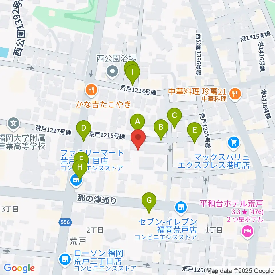 ミュージックスクール・クランチ周辺の駐車場・コインパーキング一覧地図