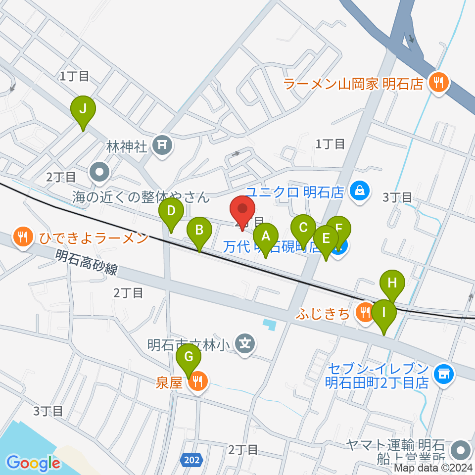 スタジオファンフル周辺の駐車場・コインパーキング一覧地図