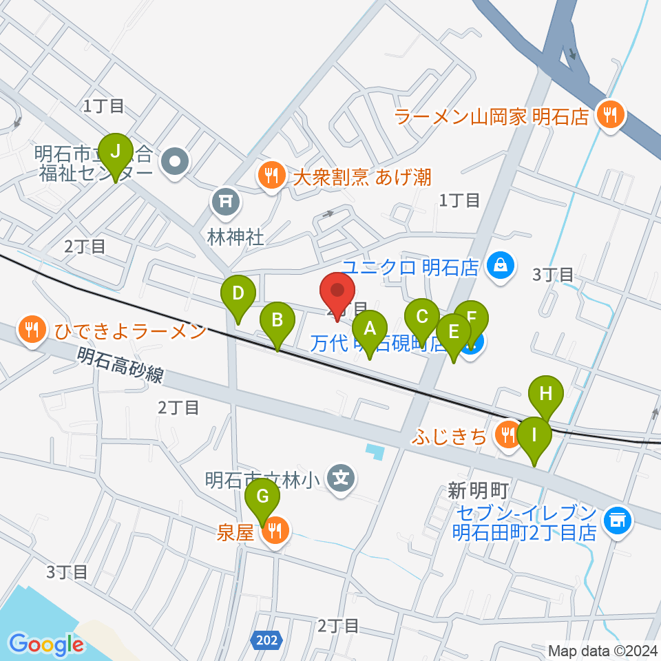 スタジオファンフル周辺の駐車場・コインパーキング一覧地図